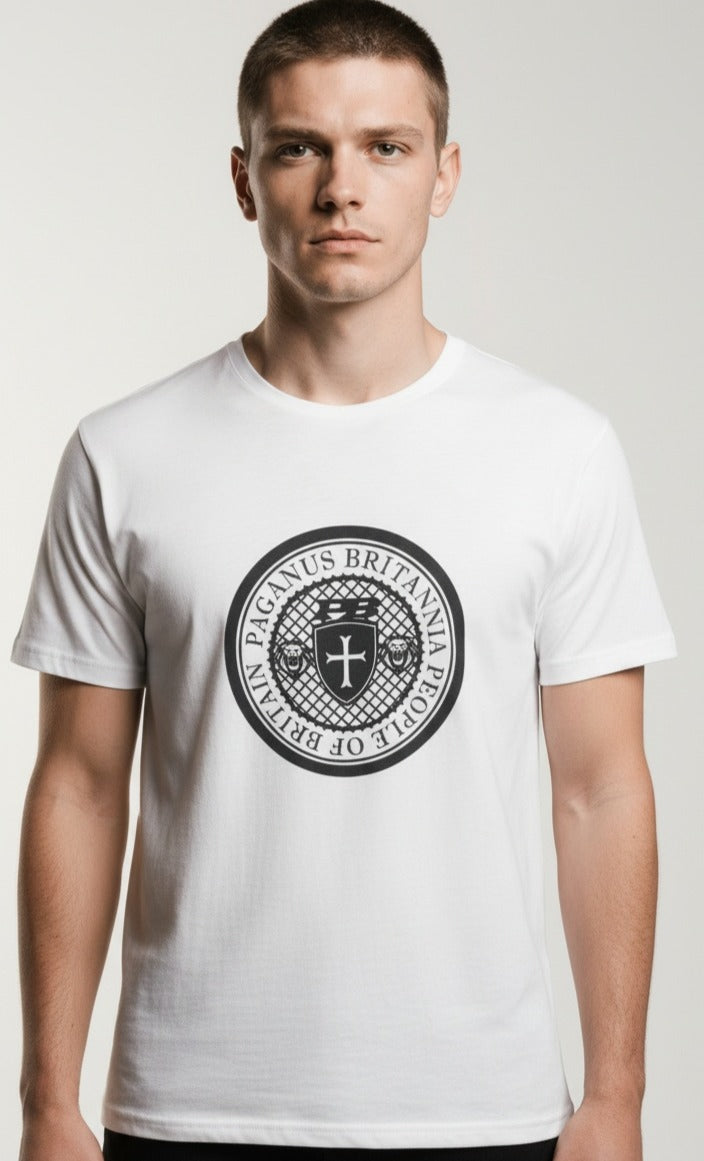 People of Britain White 280gsm t-shirt Paganus Britannia
