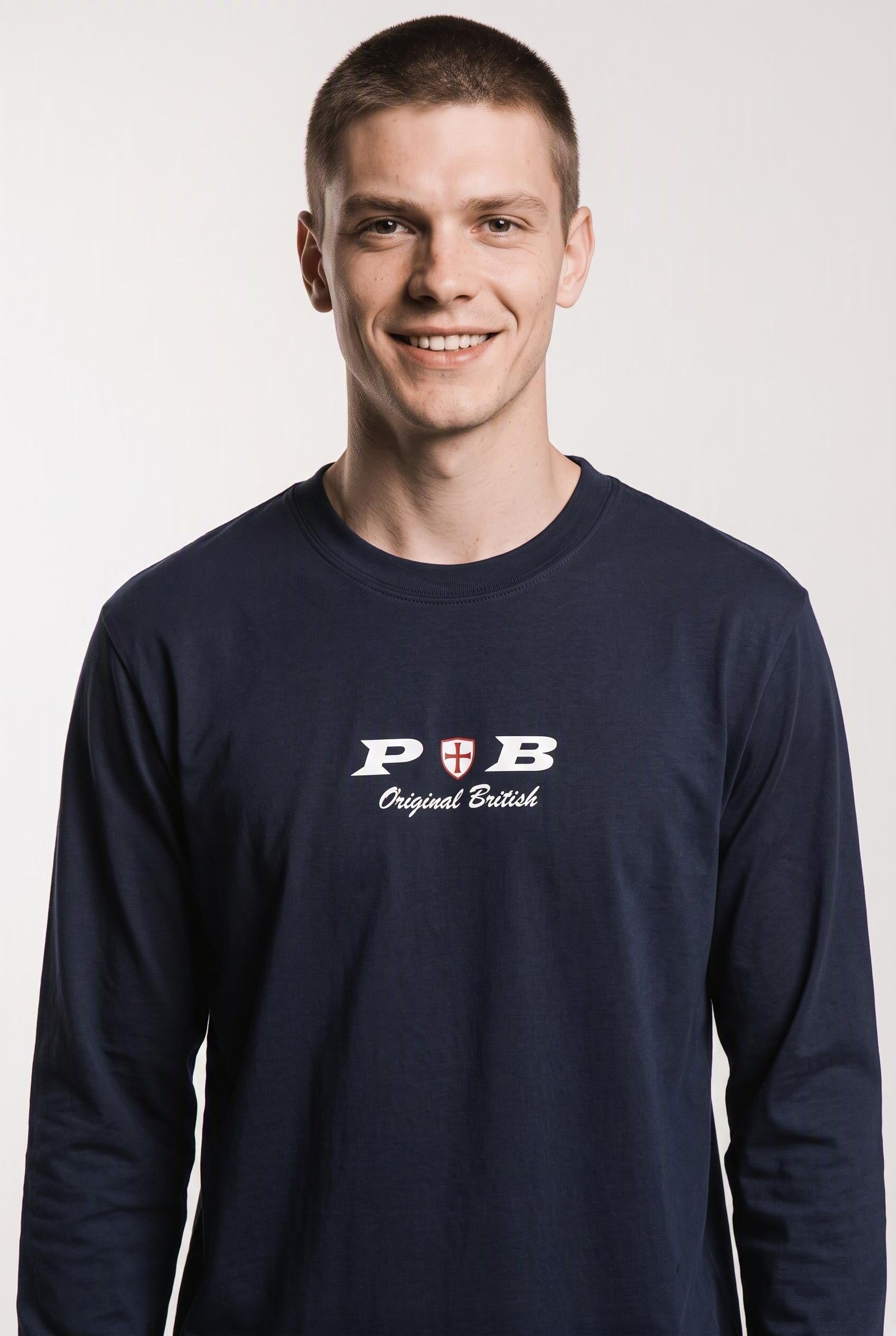 Original British long sleeved navy blue t-shirt Paganus Britannia