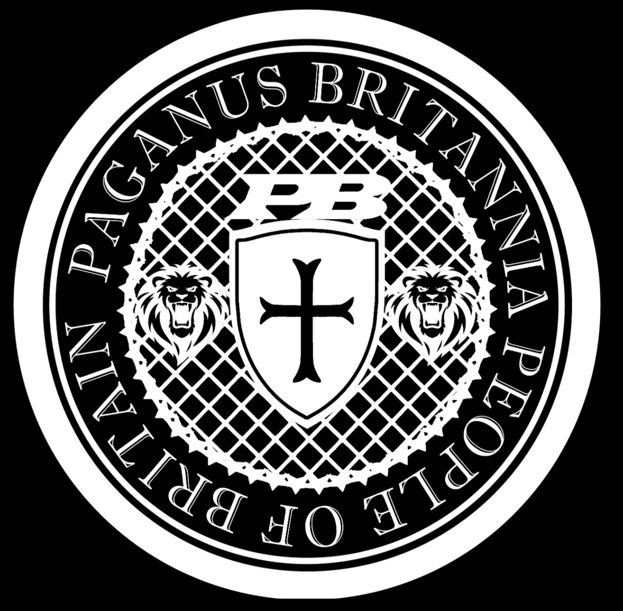 People of Britain Black 280gsm t-shirt Paganus Britannia
