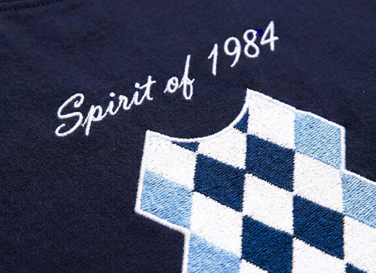 Spirit of 1984, dark blue long sleeved brushed cotton t-shirt Paganus Britannia