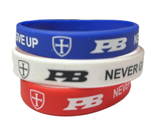 NEVER GIVE UP charity bracelet set. £3 from every sale donated to UK mental health charities.