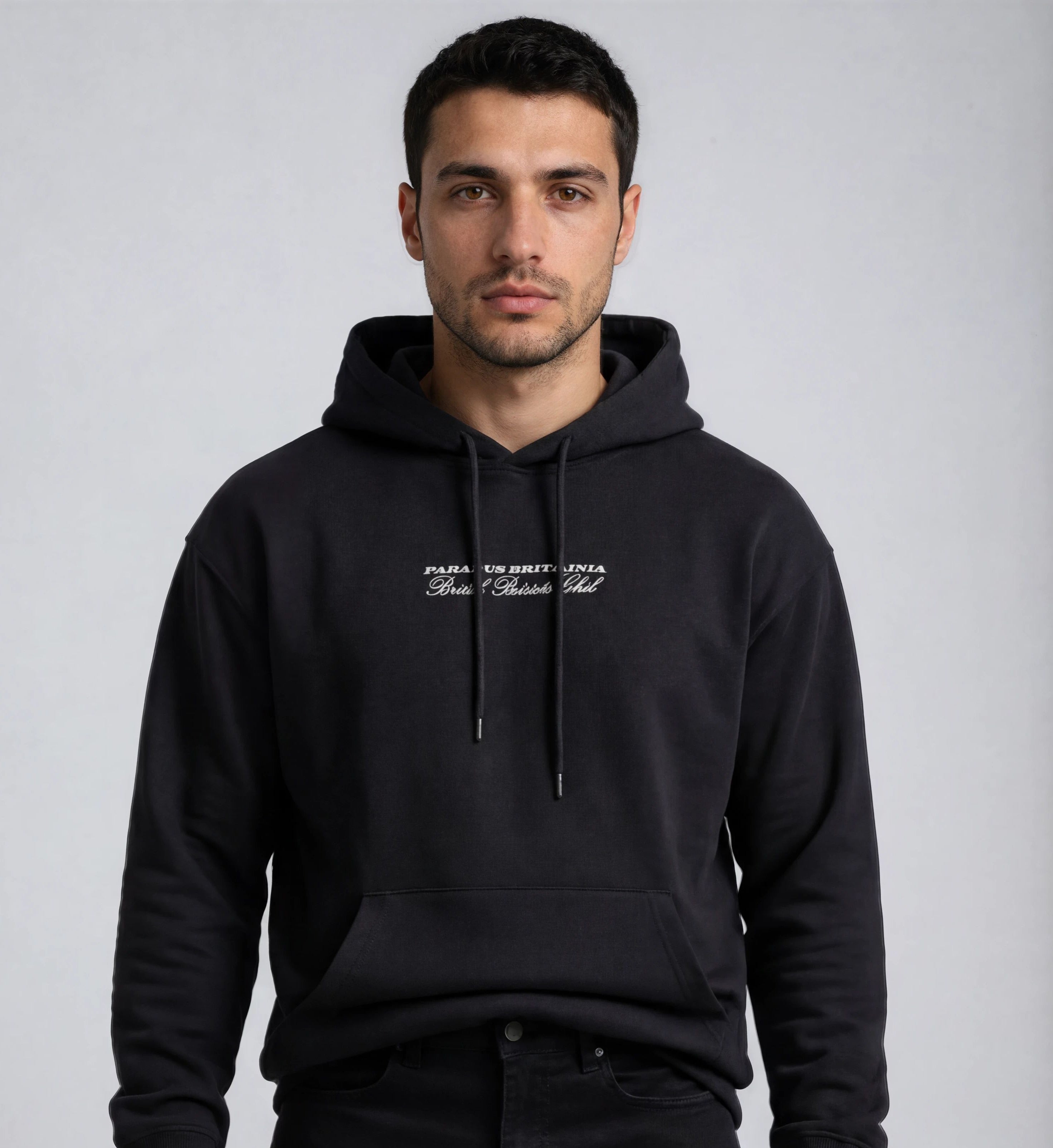 Back cotton hoodie. Ultra Heavy 520gsm. "Toasty as f**k!" Paganus Britannia