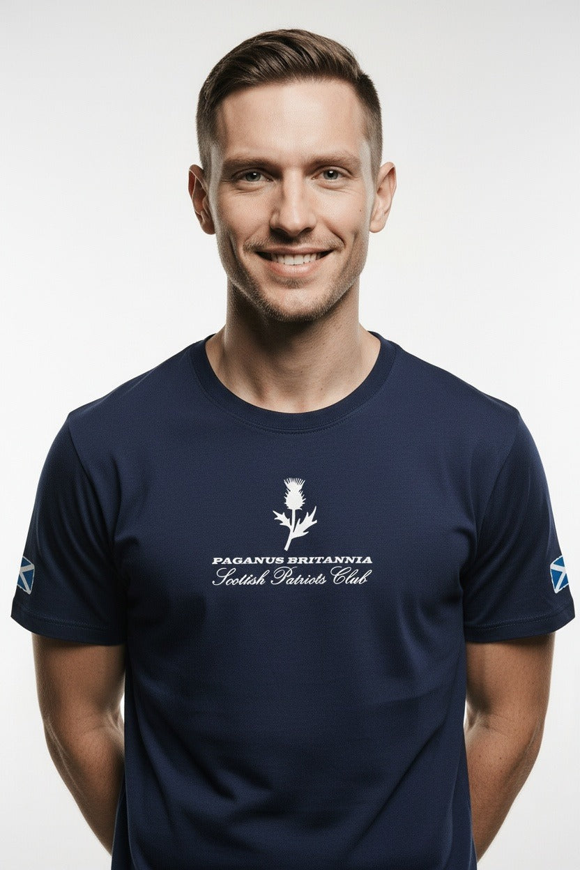 Blue Scottish Patriots Club t-shirt Paganus Britannia
