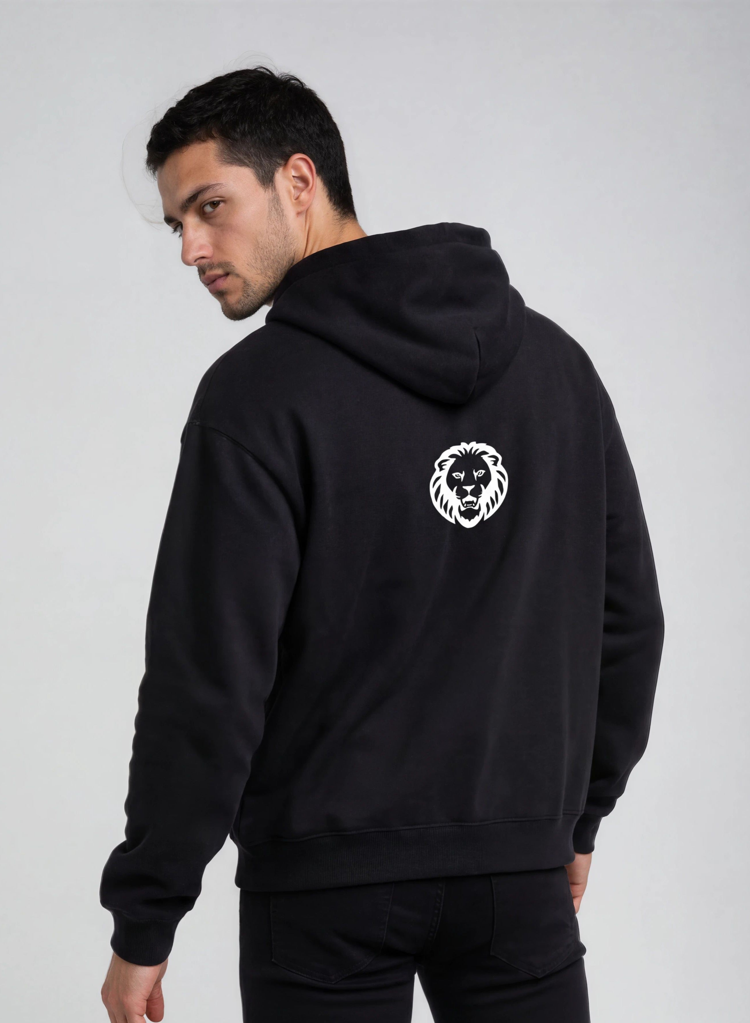 Back cotton hoodie. Ultra Heavy 520gsm. "Toasty as f**k!" Paganus Britannia