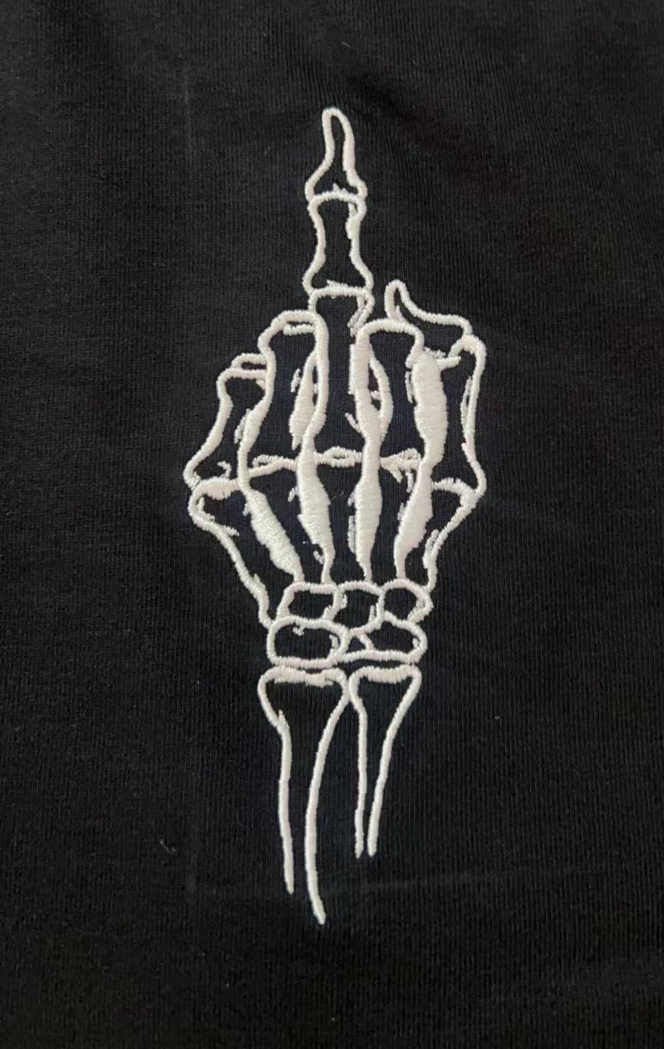 F**k you 1 finger black ultra heavy & luxury 320gsm organic cotton t-shirt Paganus Britannia