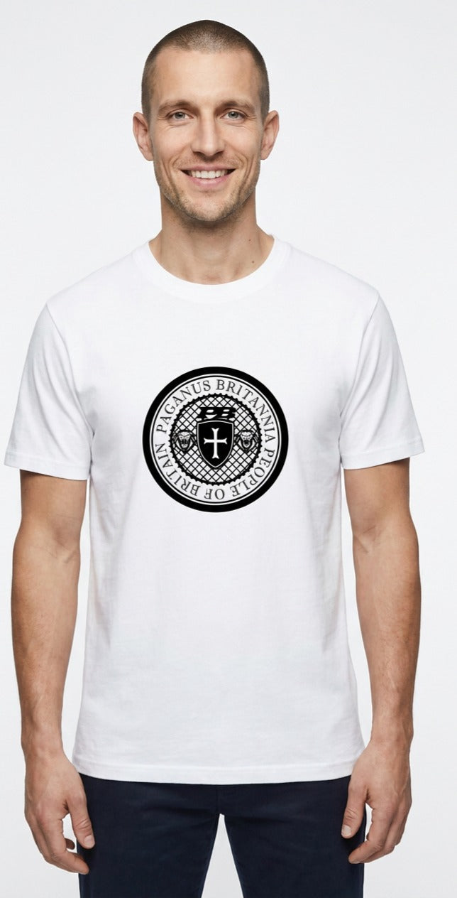 People of Britain White 280gsm t-shirt Paganus Britannia
