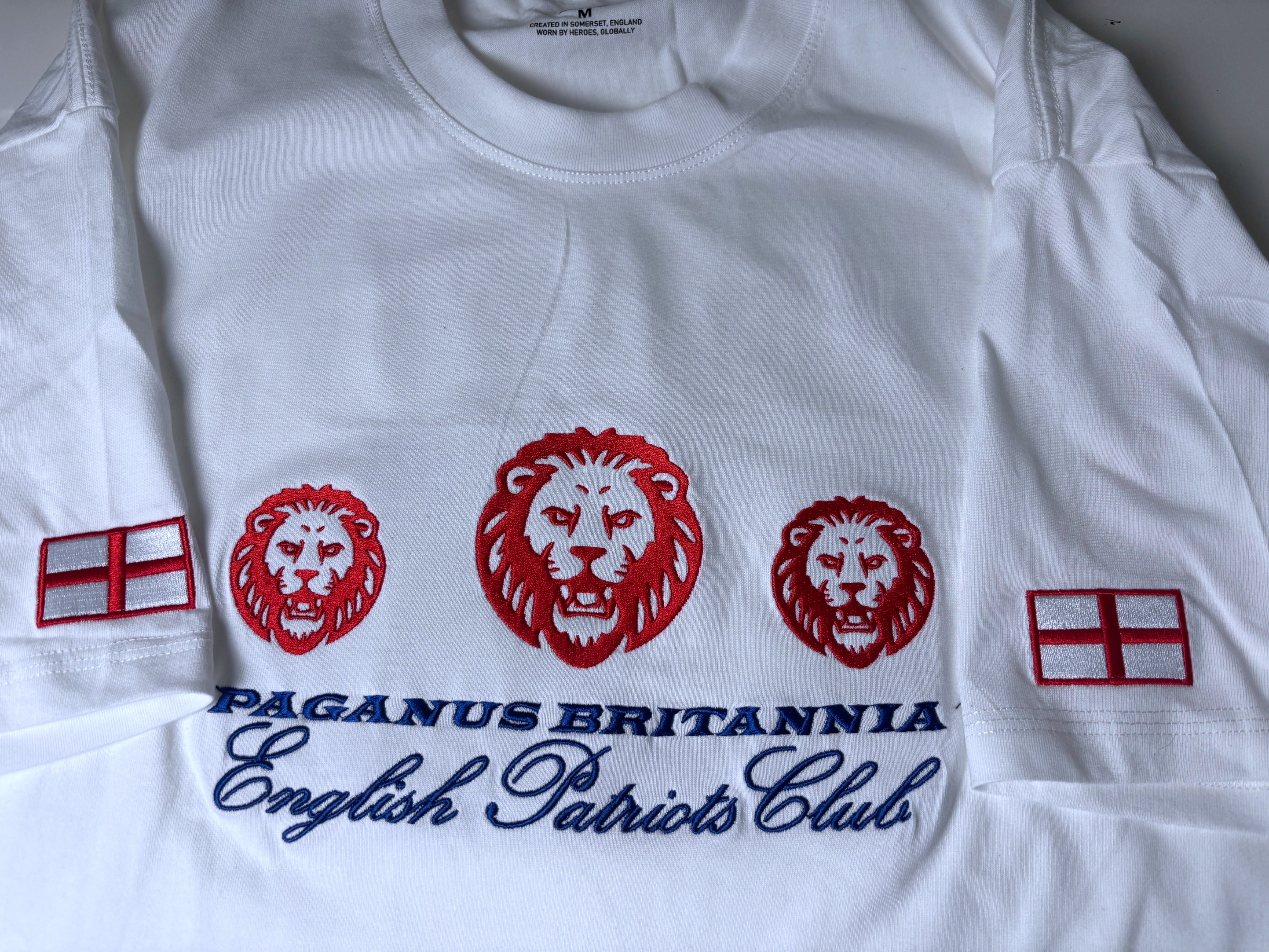 3 Lions on a shirt, English Patriots Club Paganus Britannia
