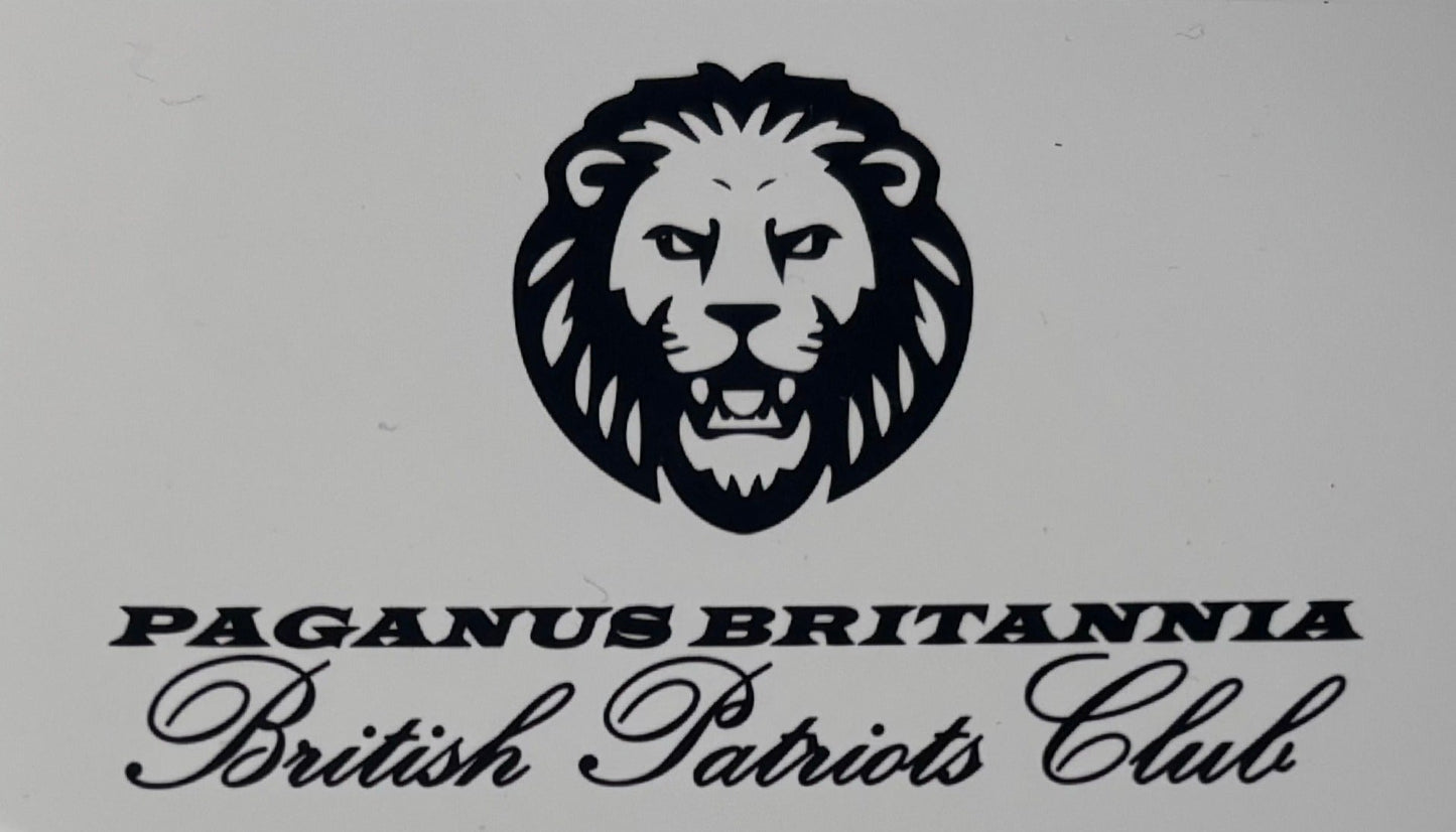 Charity Stickers: Pack of 10 British Patriots Club stickers Paganus Britannia