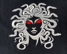 DEAL OF THE WEEK. HALF PRICE UNTIL FRIDAY 18th.  White Medusa navy blue long sleeved t-shirt. Paganus Britannia