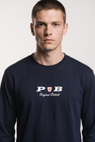 Original British long sleeved navy blue t-shirt Paganus Britannia