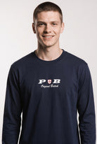 Original British long sleeved navy blue t-shirt Paganus Britannia