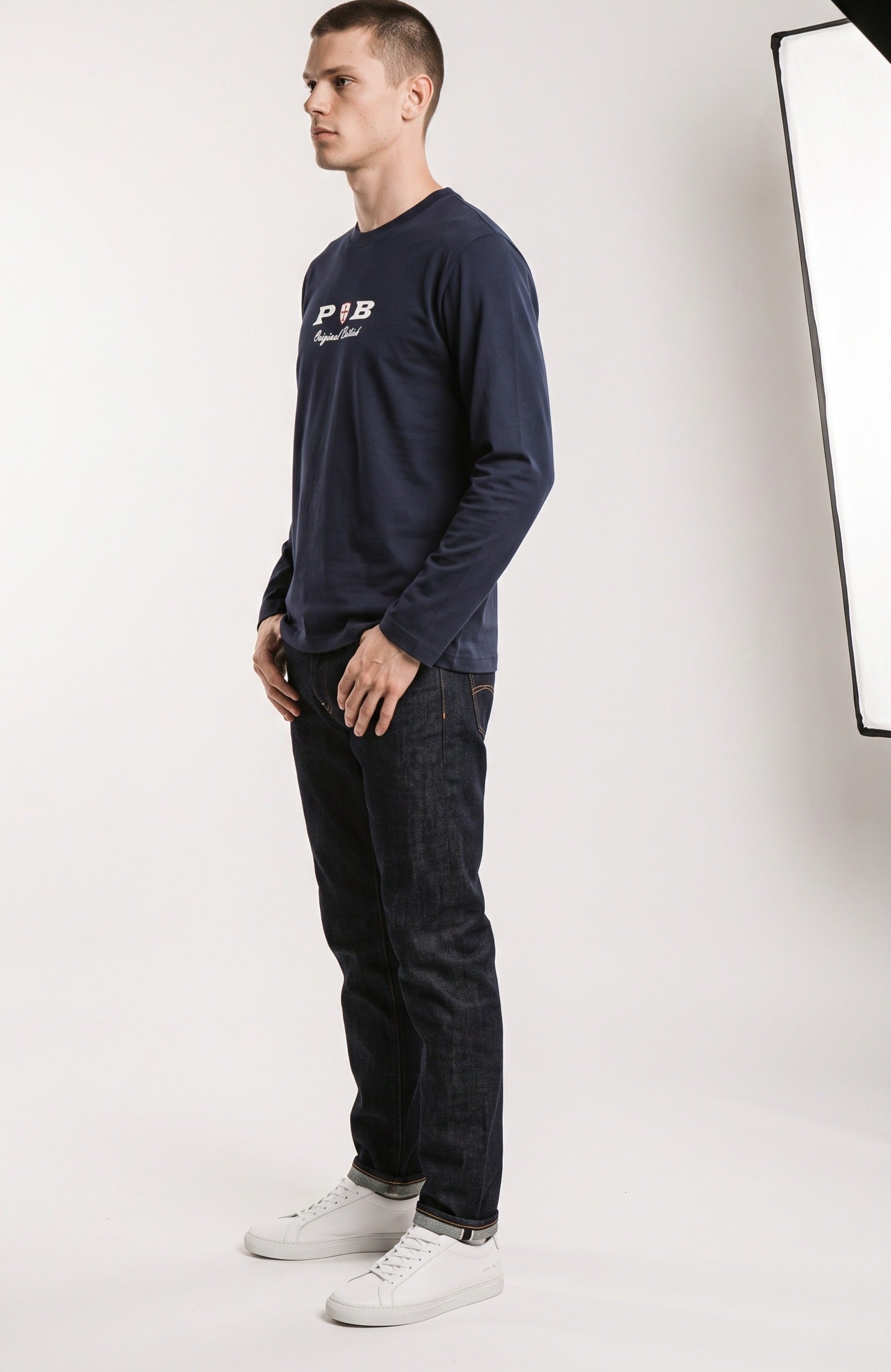 Original British long sleeved navy blue t-shirt Paganus Britannia
