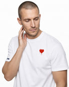 Bleeding Heart heavy cotton white t-shirt 280 gsm Paganus Britannia
