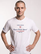 A classic embroidery design. Original British Apparel white 280gsm t-shirt Paganus Britannia