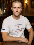 A timeless classic. Original British Apparel white 280gsm t-shirt Paganus Britannia