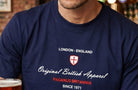 Original British Apparel Blue t-shirt £15 limited quantity of advance order discounts. Paganus Britannia