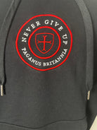 Black heavy 360gsm cotton hoodie Paganus Britannia