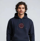 Blue heavy 360gsm cotton hoodie. Paganus Britannia
