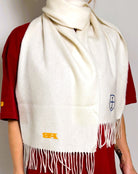 Merino wool scarf. Luxurious & beautiful ivory colour. Paganus Britannia