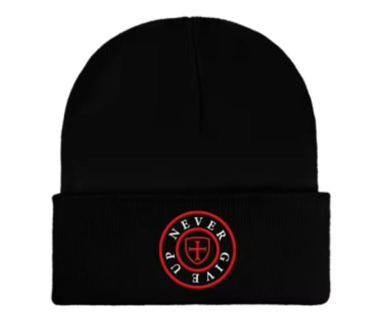 Wool beanie hat. Black 100% English lambs wool.