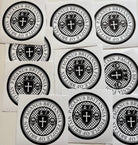 Pack of 10 People of Britain 10cm circular stickers. All sticker sales given to charity. Paganus Britannia