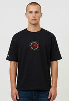 Black t-shirt ultra heavy 280gsm organic combed cotton. Paganus Britannia