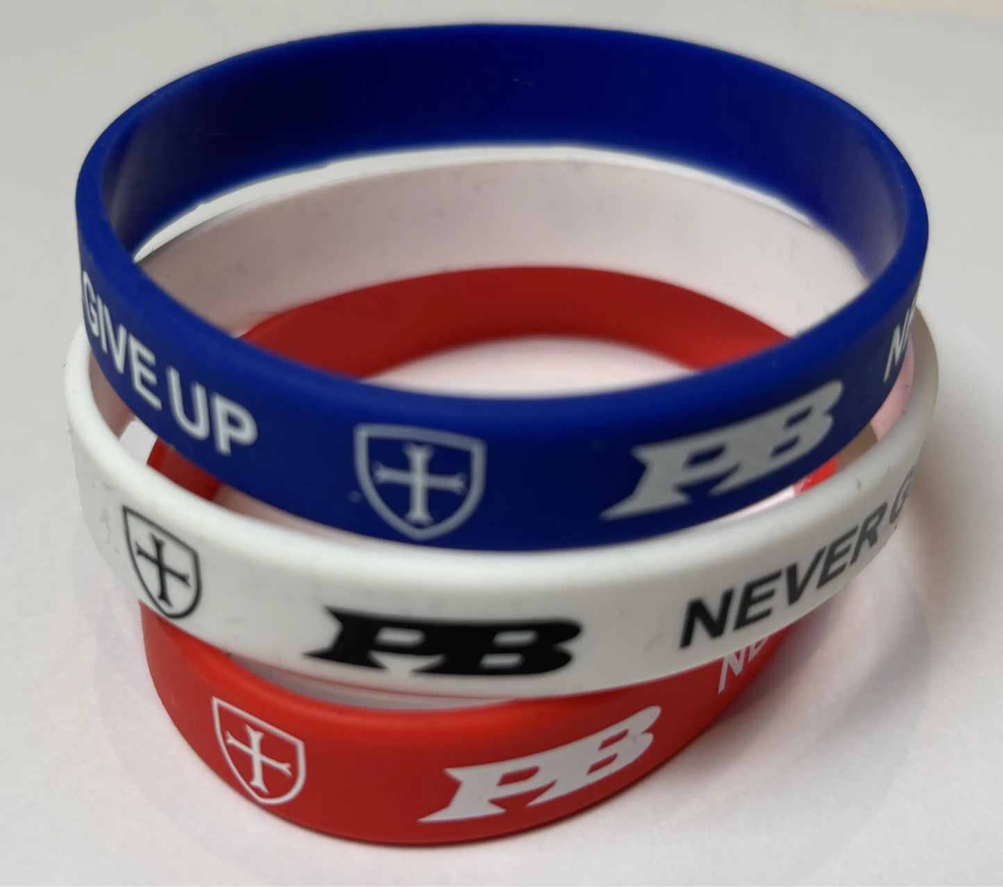 NEVER GIVE UP charity bracelet set. £3 from every sale donated to UK mental health charities.