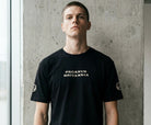 Black ultra heavy t-shirt. PAGANUS BRITANNIA. 320GSM organic cotton. Paganus Britannia