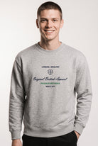 Original British Apparel grey 360 gsm French terry cotton sweatshirt Paganus Britannia