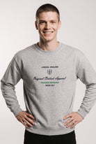 Original British Apparel grey 360 gsm French terry cotton sweatshirt Paganus Britannia
