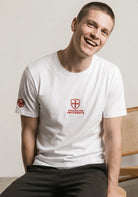 PAGANUS BRITANNIA patriots white 260gsm organic combed cotton t-shirt Paganus Britannia