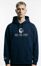 British Patriots Club ultra heavy navy blue hoodie 520 gsm Paganus Britannia