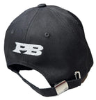 Black Paganus cap with a red English rose 