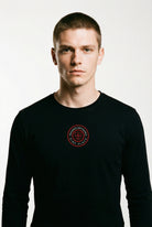 Black long sleeved  SIMU FLACK t-shirt. Paganus Britannia
