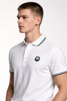 100% Highest Quality thick pique cotton. White Polo Shirt Paganus Britannia