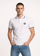 100% Highest Quality thick pique cotton. White Polo Shirt Paganus Britannia