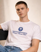Ultimate luxury ring spun 300gsm organic cotton t-shirt, pure silk embroidery. Paganus Britannia