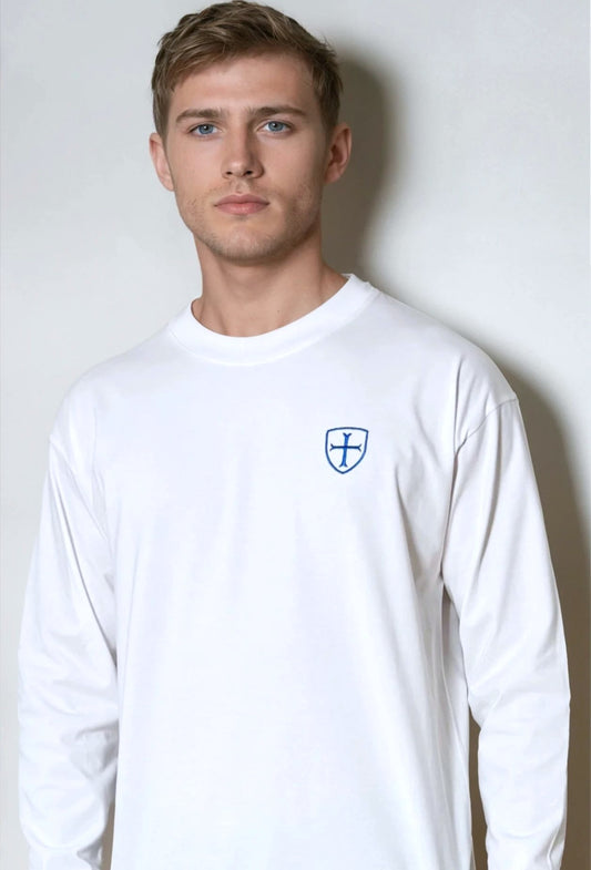 Paganus white long sleeved t shirt
