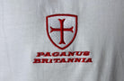 PAGANUS BRITANNIA patriots white 260gsm organic combed cotton t-shirt Paganus Britannia