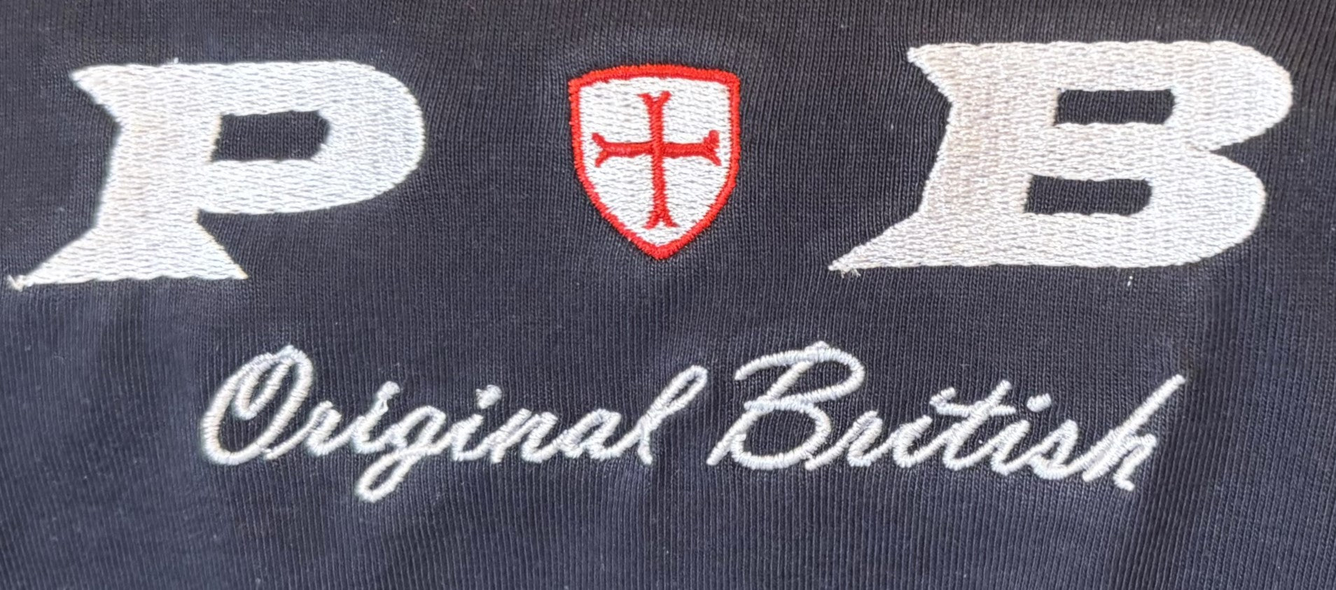 Sale ends 20th August Original British long sleeved navy blue 240 gsm cotton  t-shirt. Paganus Britannia