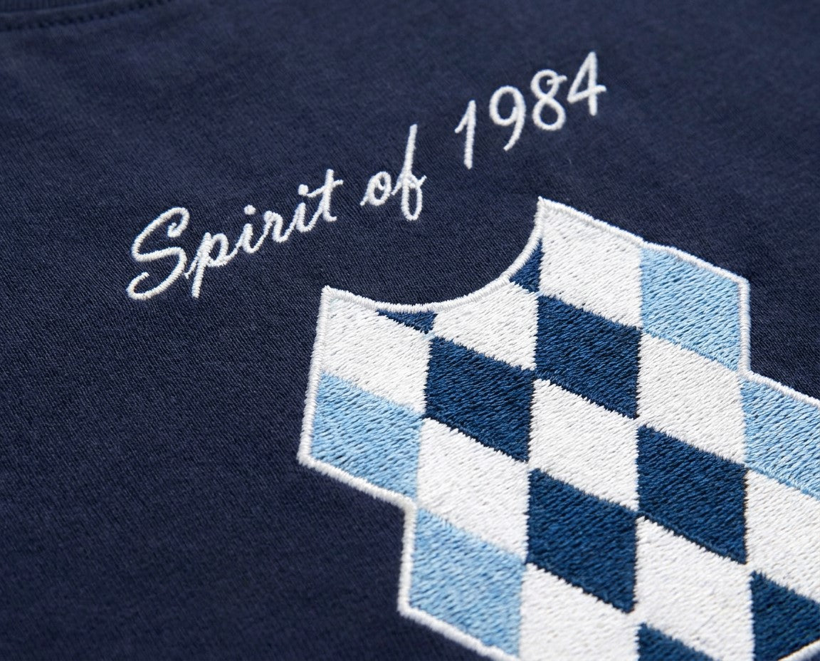 Spirit of 1984, dark blue long sleeved brushed cotton t-shirt Paganus Britannia