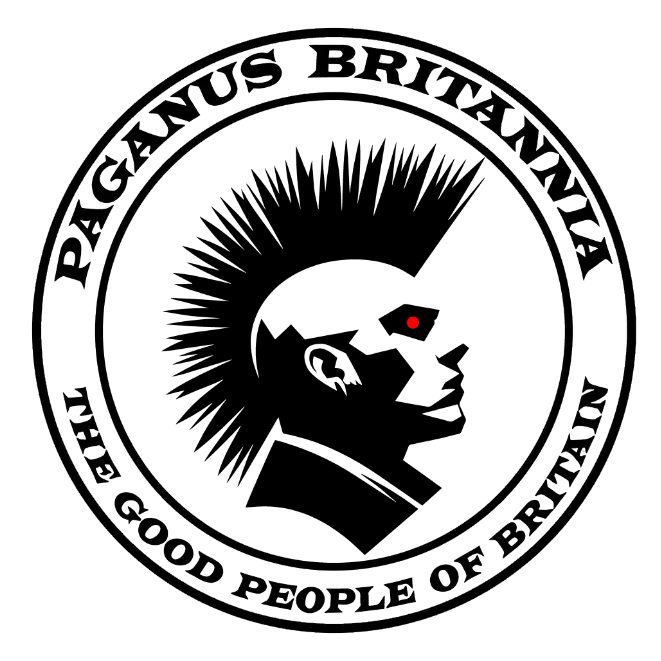 Mohican, white 260gsm t-shirt Paganus Britannia
