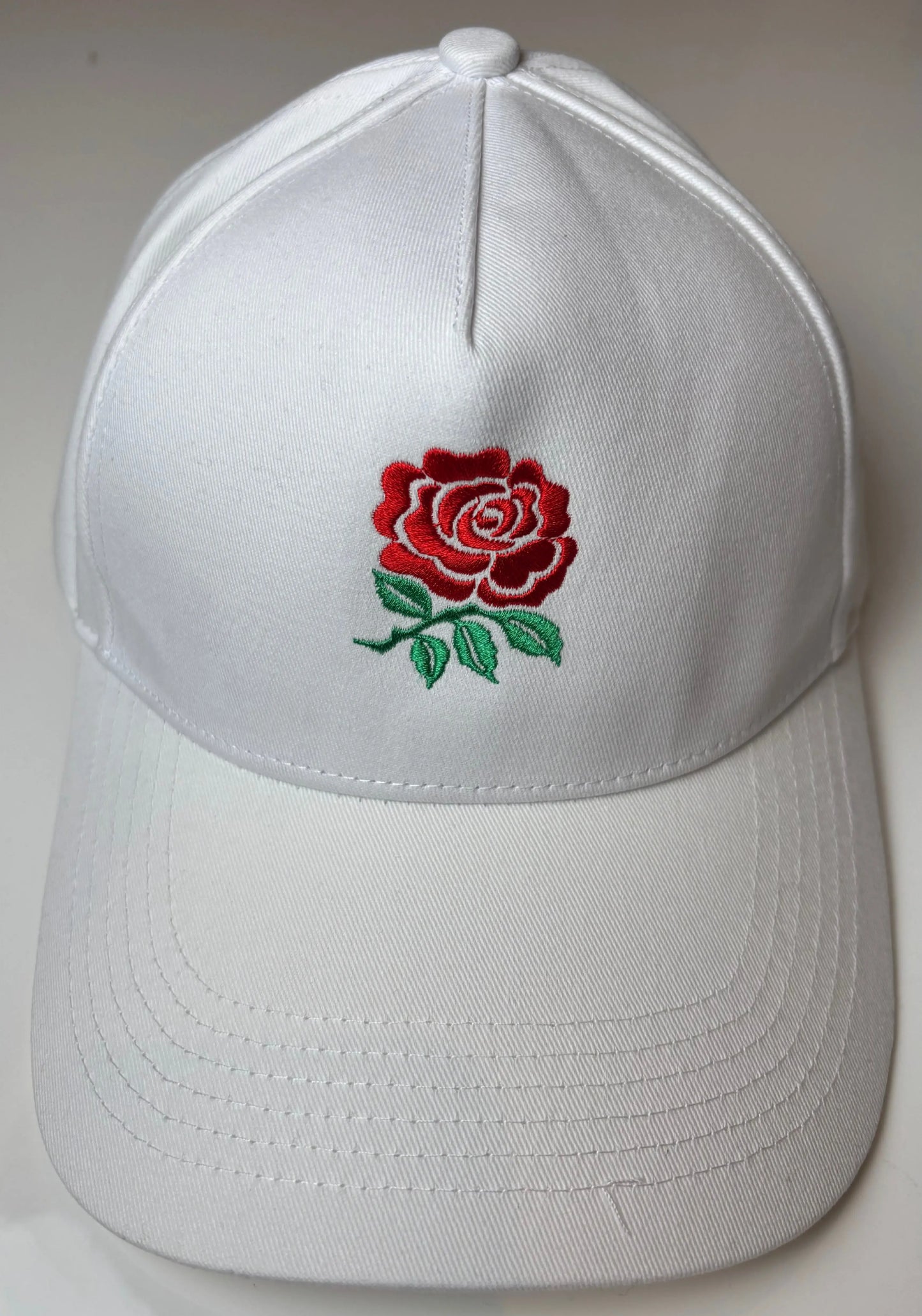 White English rose baseball cap