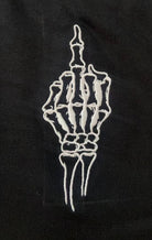 F**k you 1 finger black ultra heavy & luxury 320gsm organic cotton t-shirt Paganus Britannia