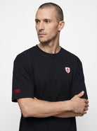Charity Shield t-shirt, £5 from every sale added to our Key Charities fund.  Black t-shirt 280gsm luxury cotton Paganus Britannia