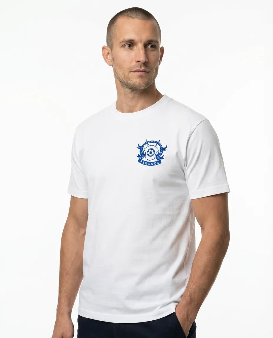 The white t-shirt. B,B,D&F Collection. 280 gsm organic combed cotton. Paganus Britannia