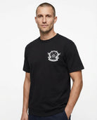 Black t-shirt luxury 280gsm organic combed cotton. B,B,D&F Collection. Paganus Britannia