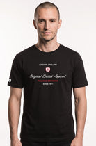 Original British Apparel black heavy 280 gsm cotton t-shirt. £10 discount for advance orders. Paganus Britannia