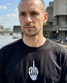 1 finger black ultra heavy luxury t-shirt. Paganus Britannia