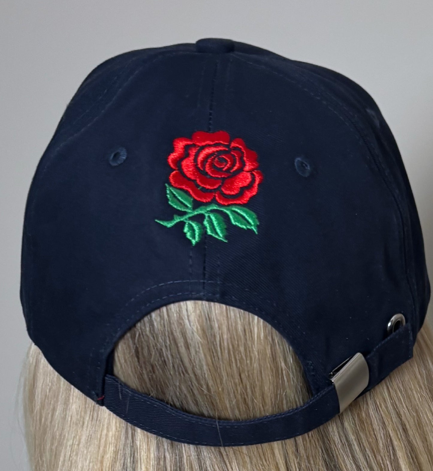 Organic cotton English rose baseball cap.
